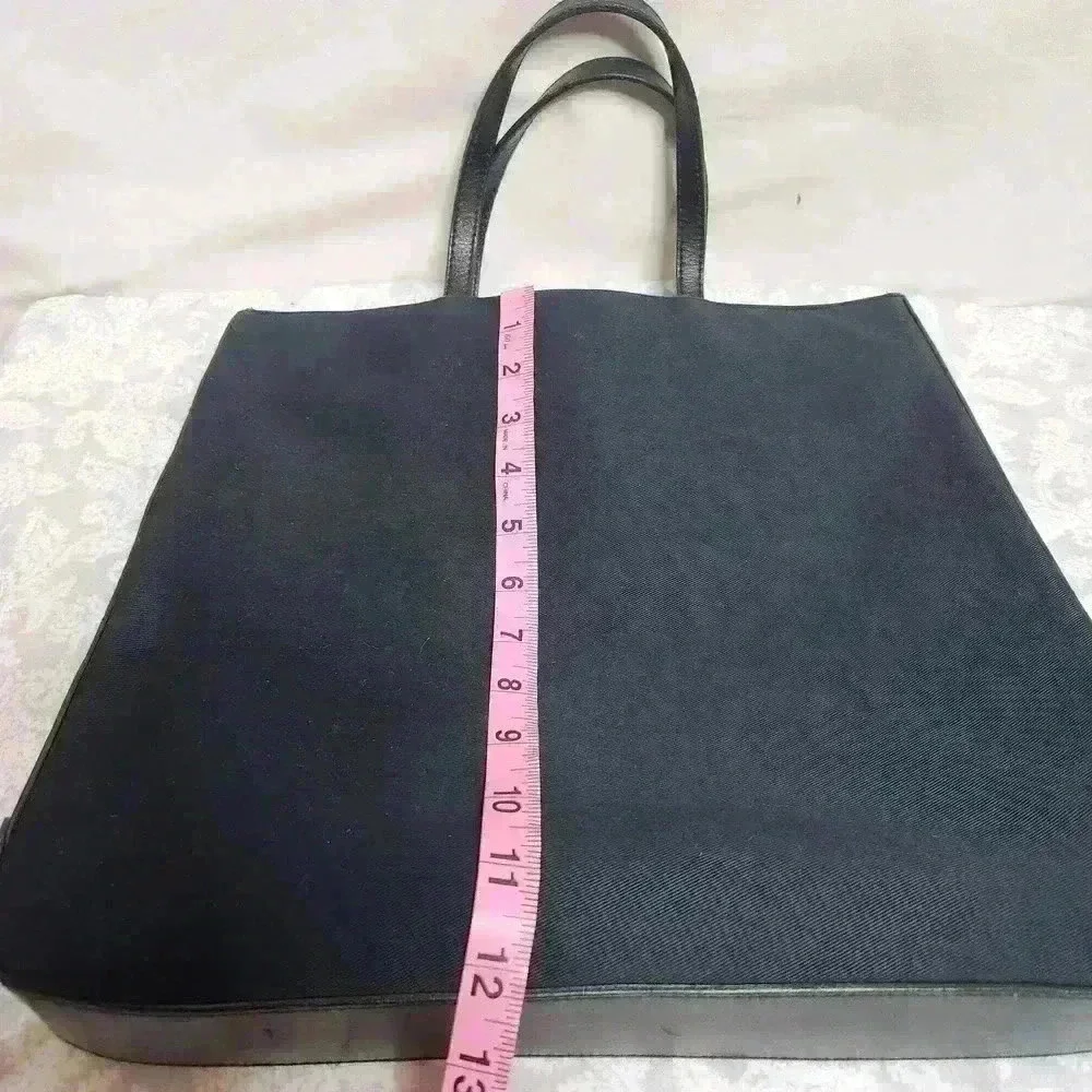 Lauren Ralph Lauren women's black slim handbag satchel - Picture 9 of 10